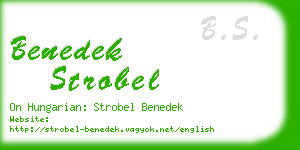 benedek strobel business card